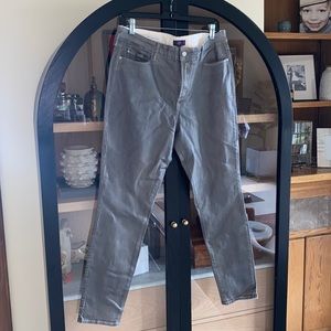 NWOT NYDJ 16 (painted/textured) stretch Silver Jeans